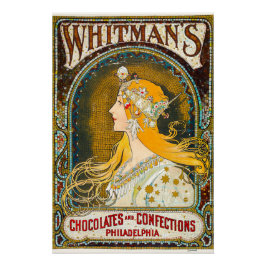 Alphonse Mucha  Whitman's Ad Perfect Poster