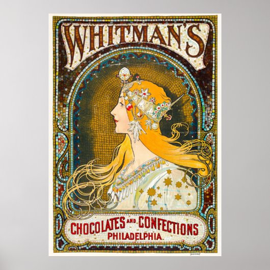Alphonse Mucha  Whitman's Ad Poster (Voorkant)