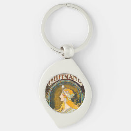 Alphonse Mucha Whitman's Ad Sleutelhanger