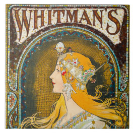 Alphonse Mucha  Whitman's Ad Tegeltje