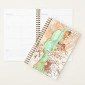 Alphonse Mucha Winter  Art Nouveau Painting Planner (Display)