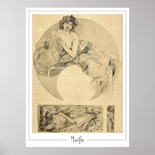 Alphonse Mucha Zedign Art Poster #111 (Voorkant)