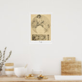 Alphonse Mucha Zedign Art Poster #111 (Keuken)