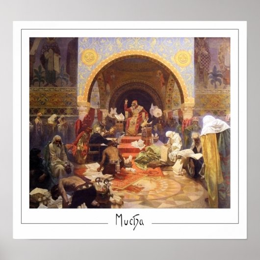 Alphonse Mucha Zedign Art Poster #150 (Voorkant)