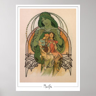 Alphonse Mucha Zedign Art Poster #232