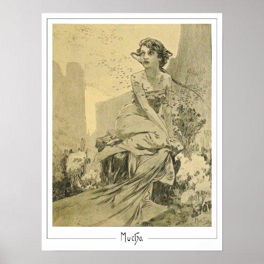 Alphonse Mucha Zedign Art Poster #290 (Voorkant)