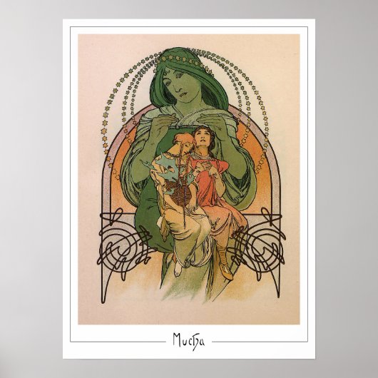 Alphonse Mucha Zedign Kunst Poster #232 (Voorkant)