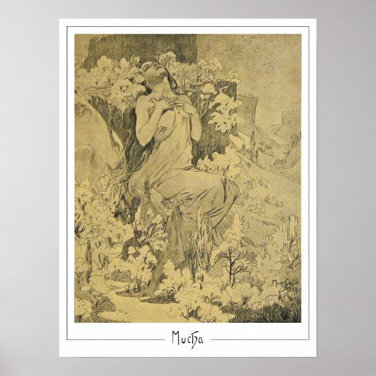 Alphonse Mucha Zedign Kunstposter #285 Poster (Voorkant)
