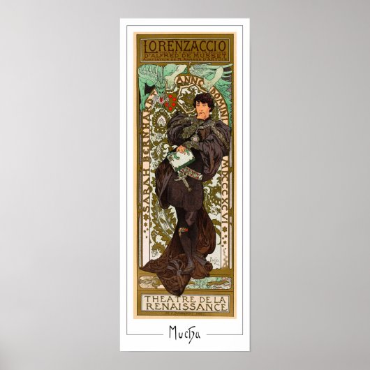 Alphonse Mucha Zedign Kunstposter #371 Poster (Voorkant)