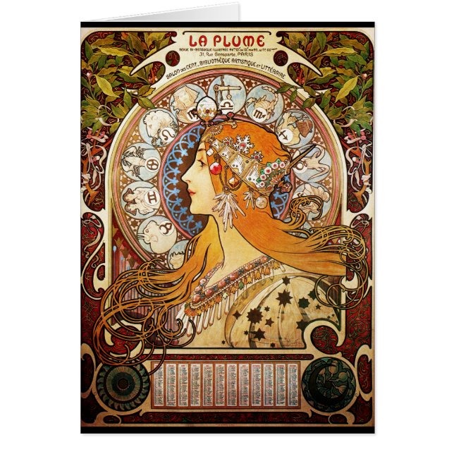 Alphonse Mucha Zodiac (Voorkant)