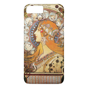 Alphonse Mucha Zodiac iPhone 8 Plus / 7 Plus Hoesje