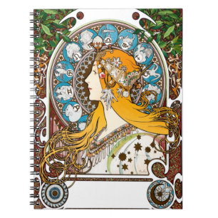 Alphonse Mucha - Zodiac Notitieboek