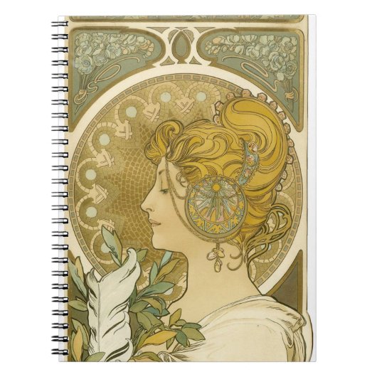 Alphonse Mucha's La Plume Notitieboek (Voorkant)