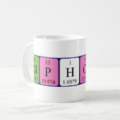 Alphonse nom de table périodique mug (Devant gauche)