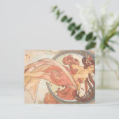 Alphonse van Mucha Briefkaart (Staand voorkant)