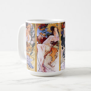 Alphonso Mucha-illustraties op een koffie-Mok Koffiemok