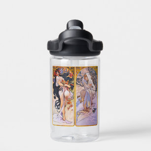 Alphonso Mucha Illustraties op een Waterfles