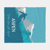 Alpiene Jouw naam Fleece Deken (Voorkant (Horizontaal))