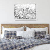 Alpiene landschap, 1553 canvas afdruk (Insitu (Slaapkamer))