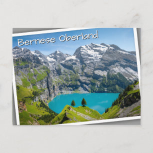 Alpiene meer Oeschinensee in Zwitserland Briefkaart