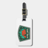 Alpiene meren Wilderness Camping Bagagelabel (Voorkant verticaal)