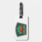 Alpiene meren Wilderness Camping Bagagelabel (Achterkant verticaal)