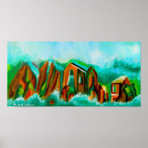 Alpiene overstroming poster