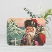 Alpiene Sinterklaas uitnodiging (Staand voorkant)