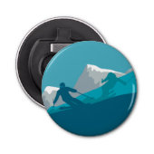 Alpiene Skiing Button Flesopener (Voorkant)