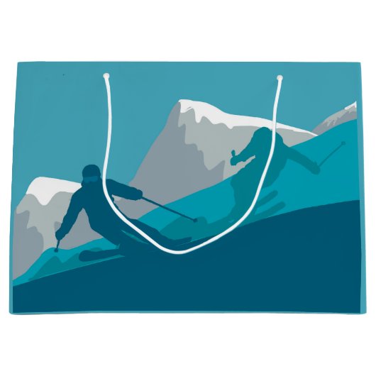 Alpiene Skiing Groot Cadeauzakje (Voorkant)