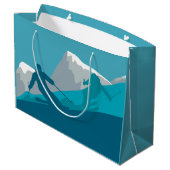 Alpiene Skiing Groot Cadeauzakje (Achterkant Gekanteld)