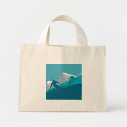 Alpiene Skiing Mini Tote Bag