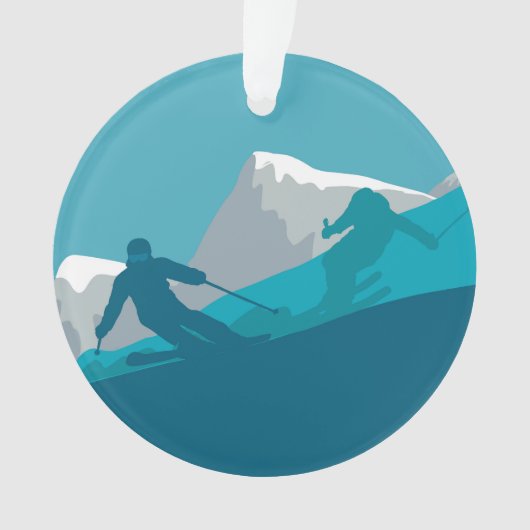 Alpiene Skiing Ornament (voorkant)