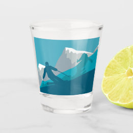Alpiene Skiing Shot Glas