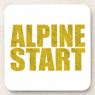 Alpiene start (Topo) Bier Onderzetter