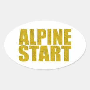 Alpiene start (Topo) Ovale Sticker