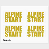 Alpiene start (Topo) Rechthoekige Sticker (Vel)