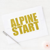 Alpiene start (Topo) Rechthoekige Sticker (Envelop)