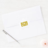 Alpiene start (Topo) Ster Sticker (Envelop)