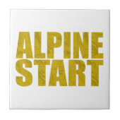 Alpiene start (Topo) Tegeltje (Voorkant)