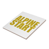 Alpiene start (Topo) Tegeltje (Zijkant)