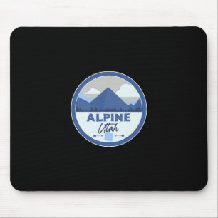 Alpiene Utah Ut-bergbadge Wandel-souvenir Muismat
