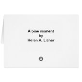Alpiene zijpas (Achterkant Horizontaal)
