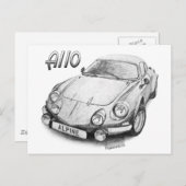 Alpine A110 Briefkaart (Voorkant / Achterkant)