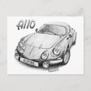 Alpine A110 Briefkaart