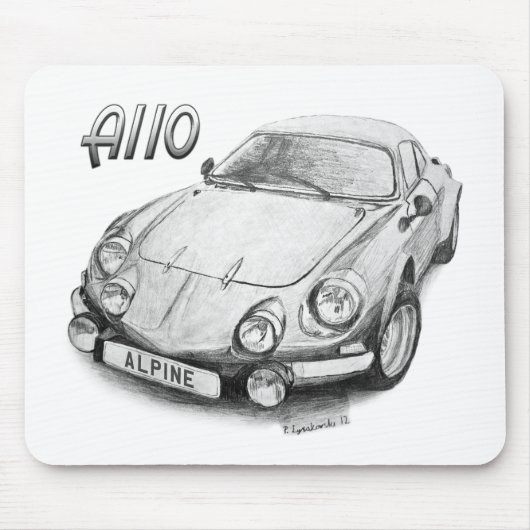Alpine A110 Muismat (Voorkant)