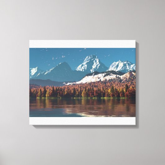 Alpine Autumn Canvas Afdruk (Voorkant)