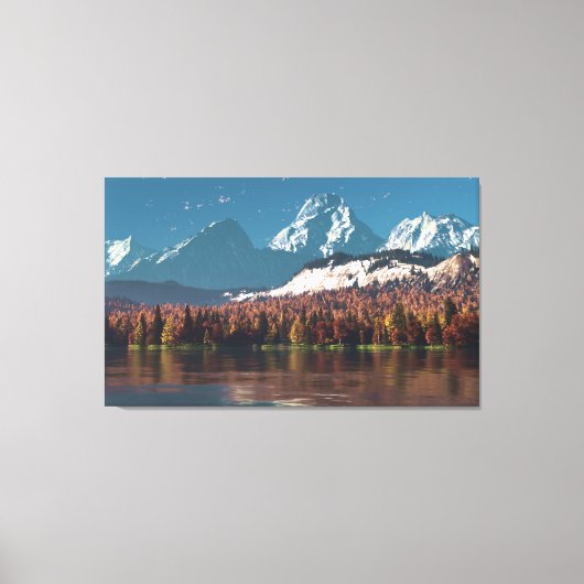 Alpine Autumn Canvas Afdruk (Voorkant)