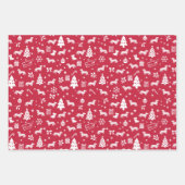 Alpine Dachsbracke Christmas Inpakpapier Vel (Voorkant 3)