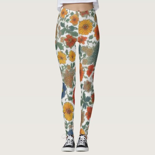 Alpine Fusion: een Beiers patroon Leggings (Voorkant)
